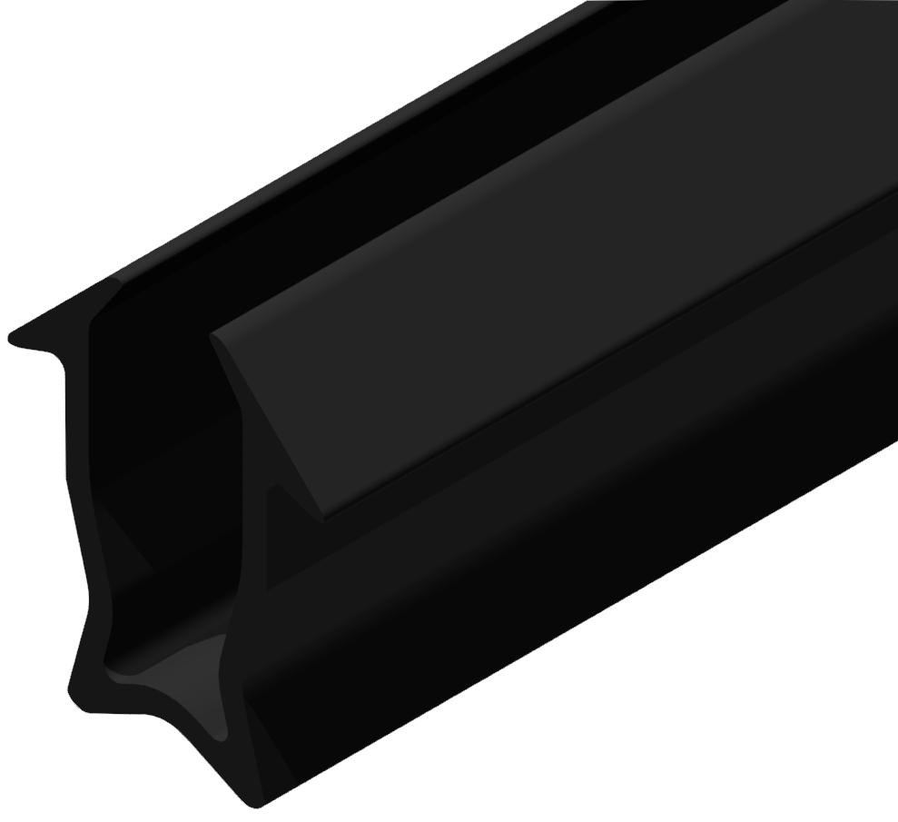 Einfassprofil 8 4-6mm, schwarz