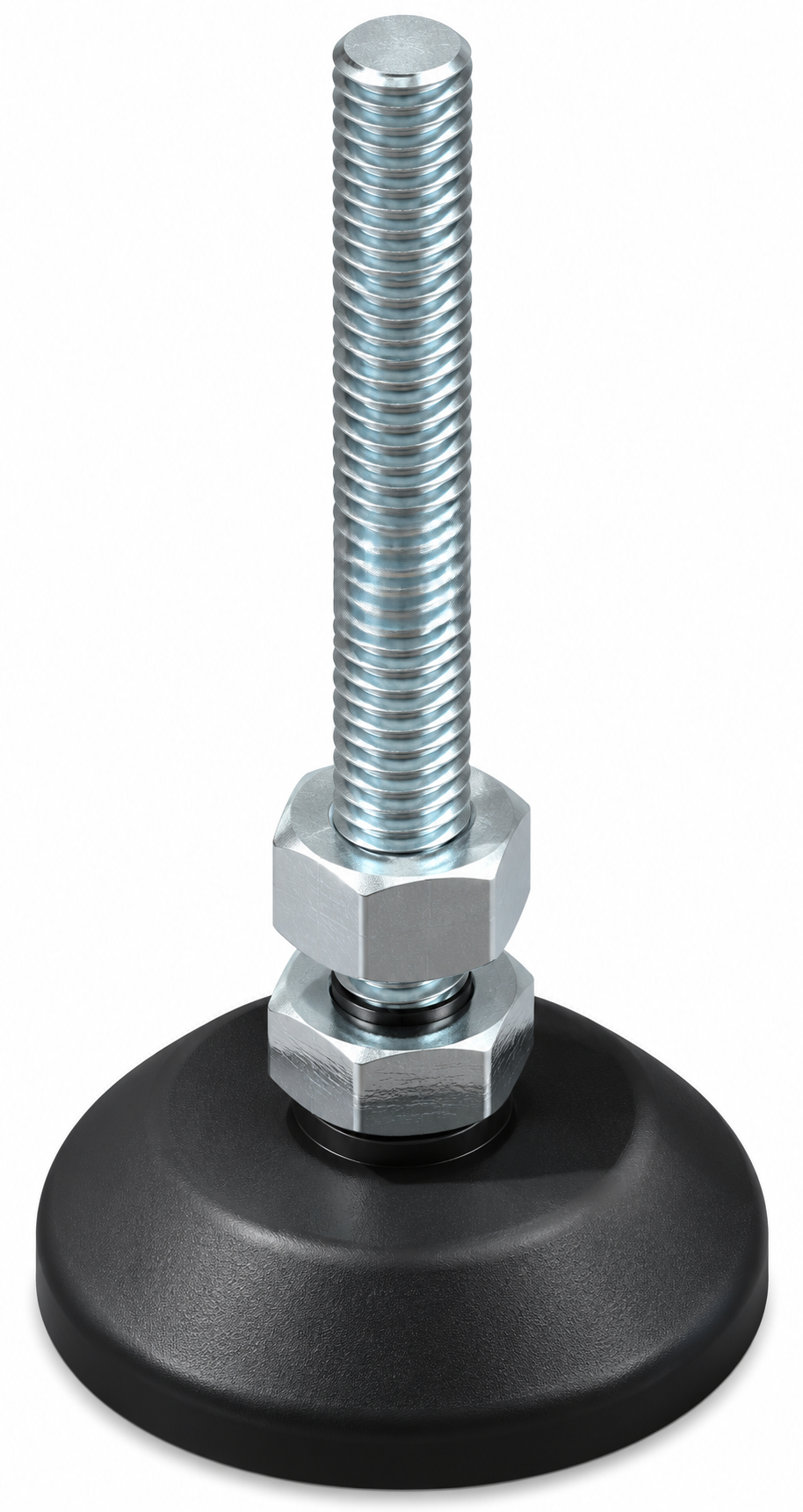 Stellfuß D30, M6x60, schwarz