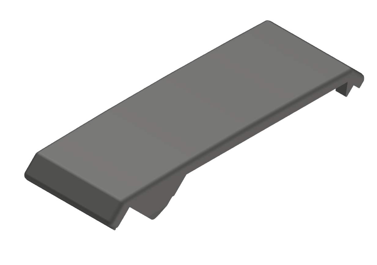 Winkelabdekkappe 45x90, schwarz-10
