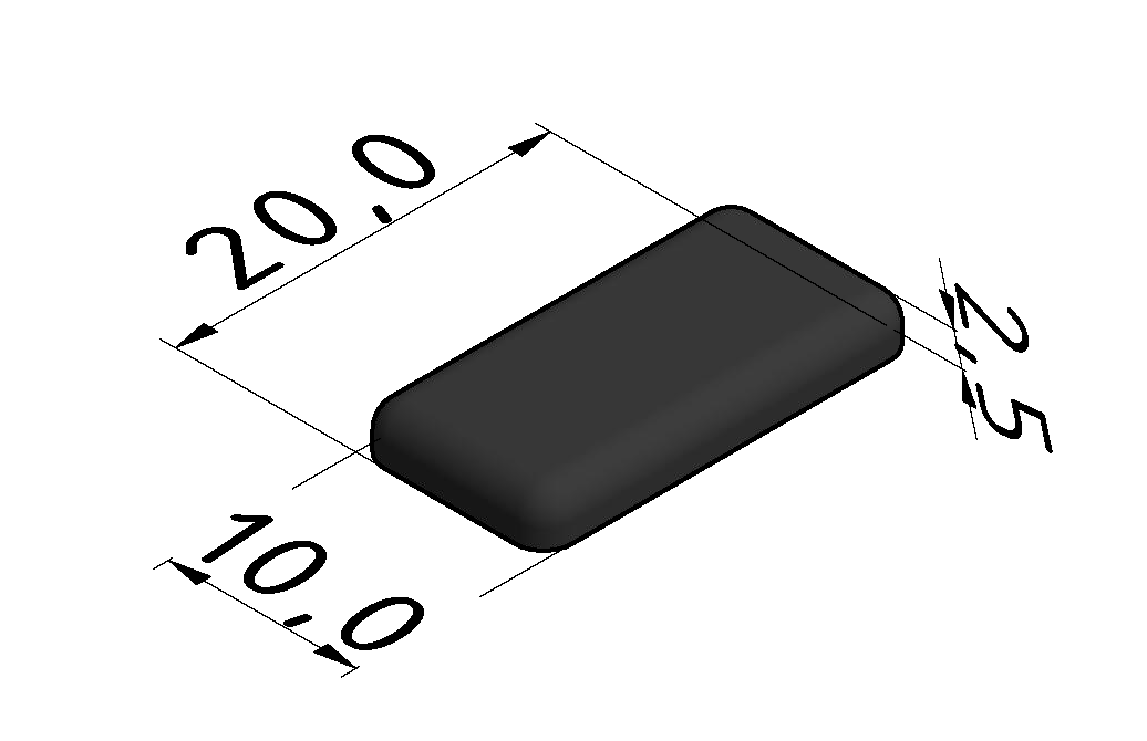 Cap 5 20x10, black