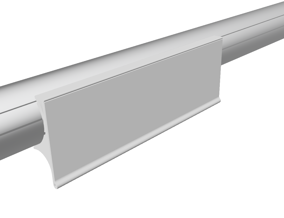 Label Clip Straight D28