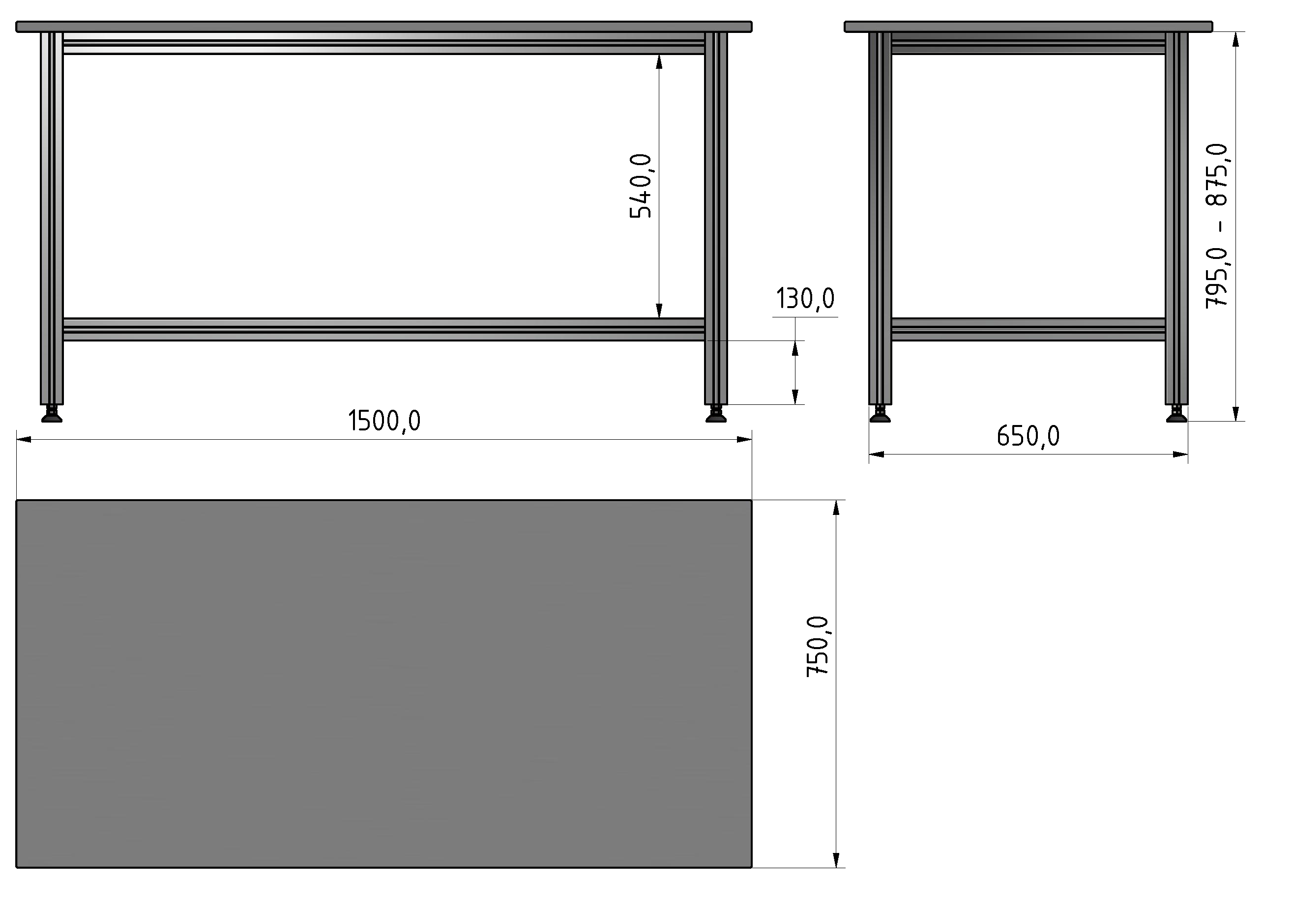 Packing Line Arbeitstisch