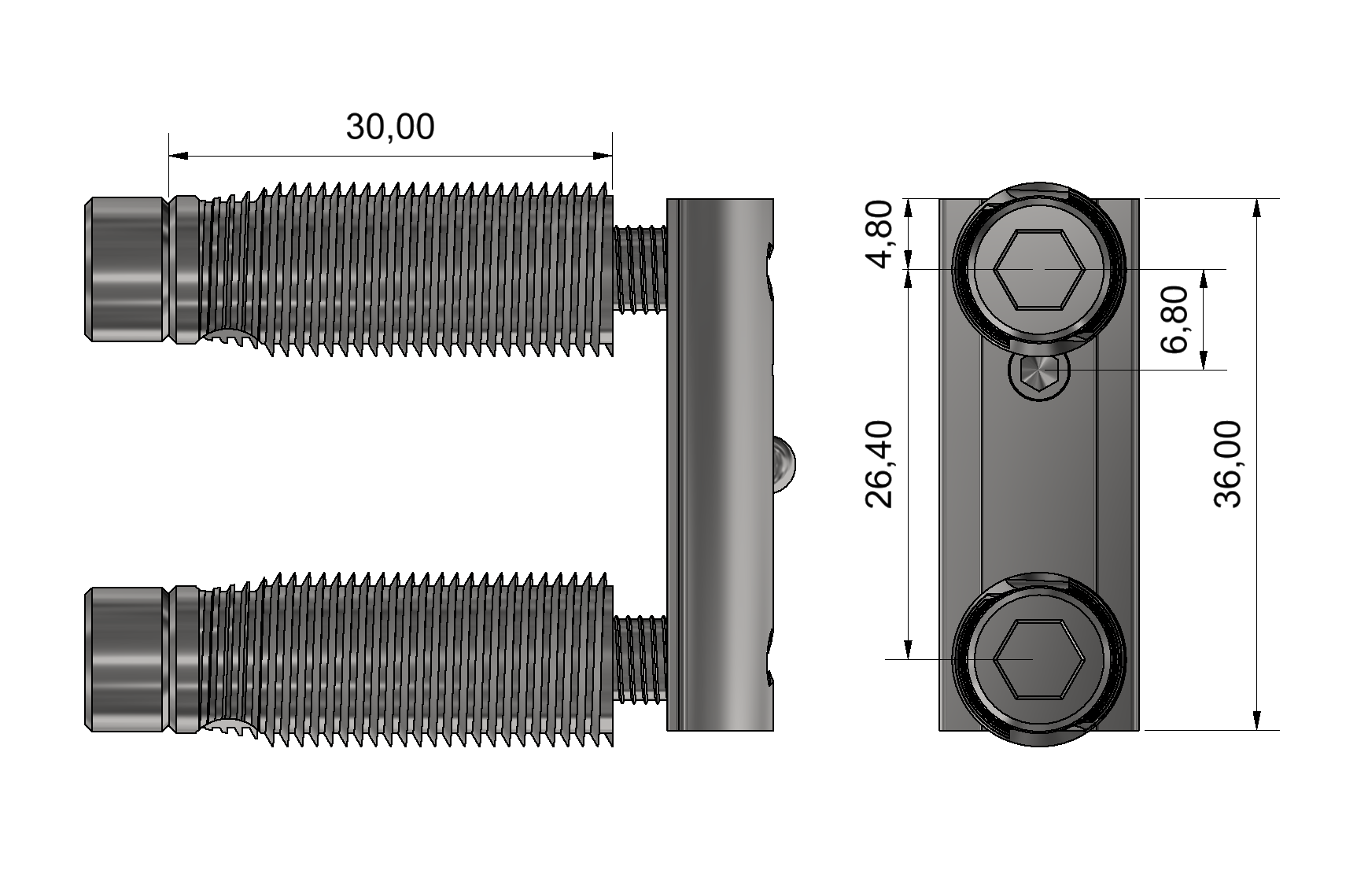 Automatik-Verbindungssatz F 8 S 40, verzinkt