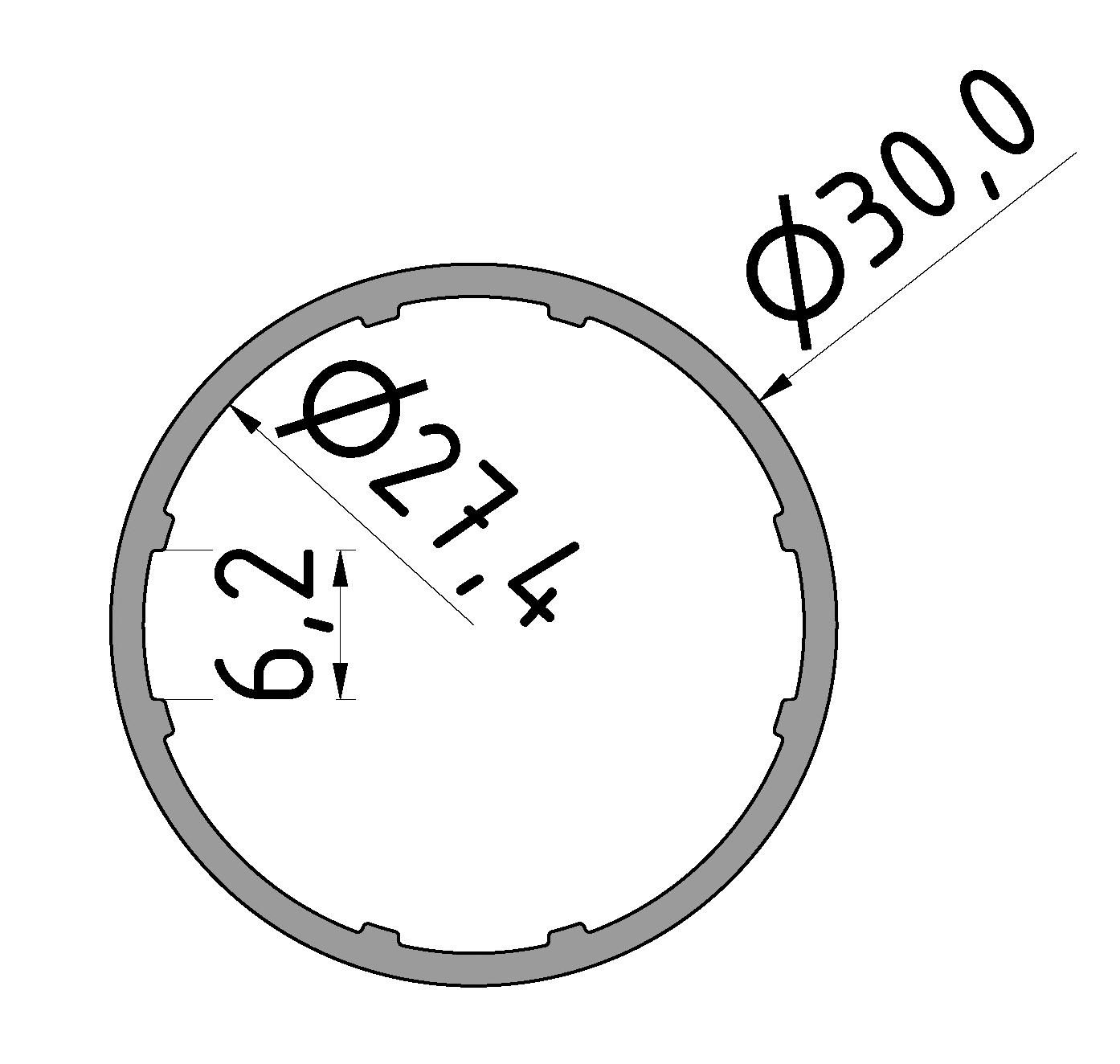 Tube D30, natural Tube D30, natural