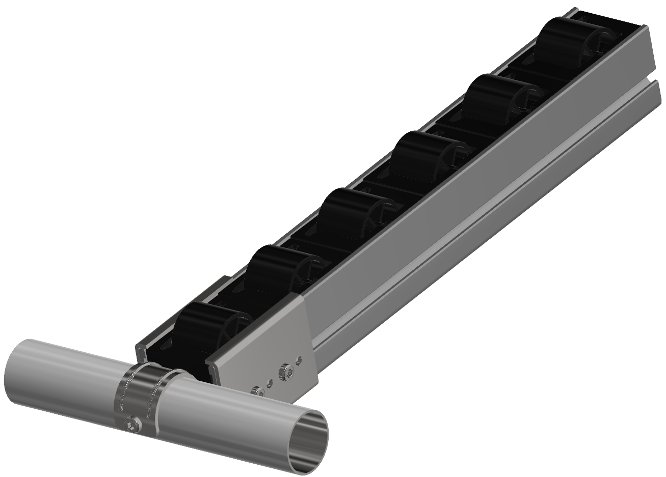 Holding Bracket round center Set Alu-D28