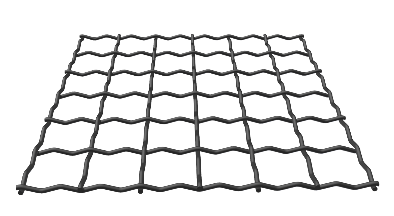 Crimped mesh St 4x40 black