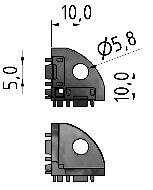 Verbinder 20x20 5, verzinkt