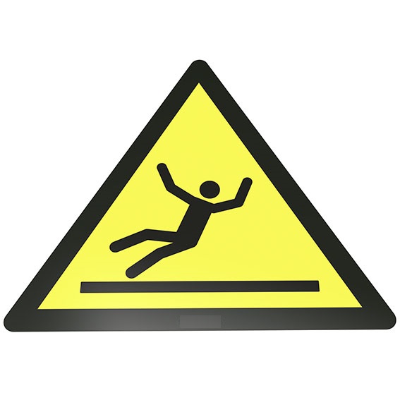 Warning of danger of slipping Floor sign