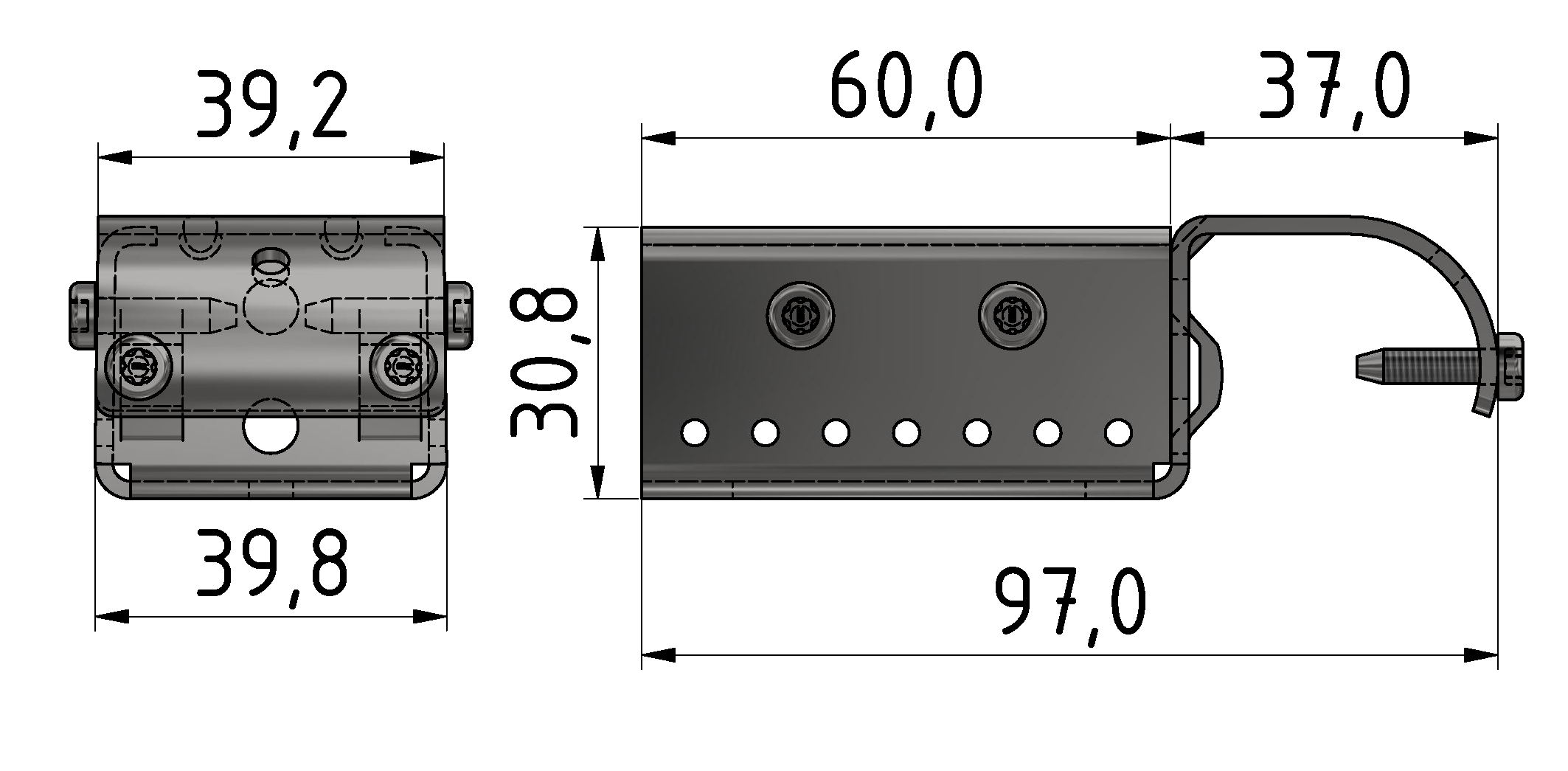 Roller Conveyor St Fastening Bracket D30