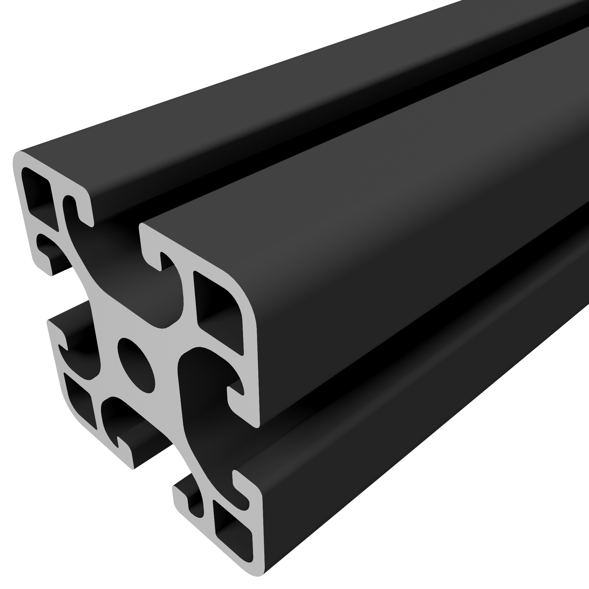 Profil 8 40x40 leicht, schwarz Profil 8 40x40 leicht, schwarz