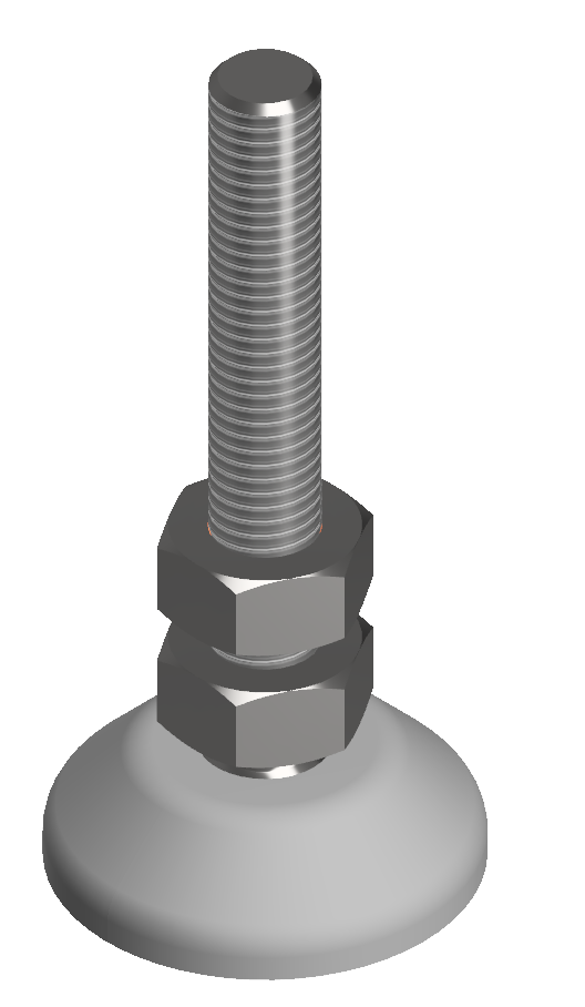 Stellfuß D40, M10x80, grau Stellfuß D40, M10x80, grau