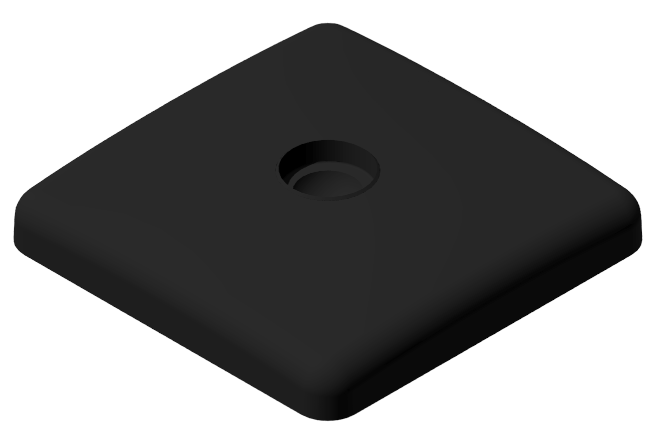 Teller D D100 ZN, schwarz