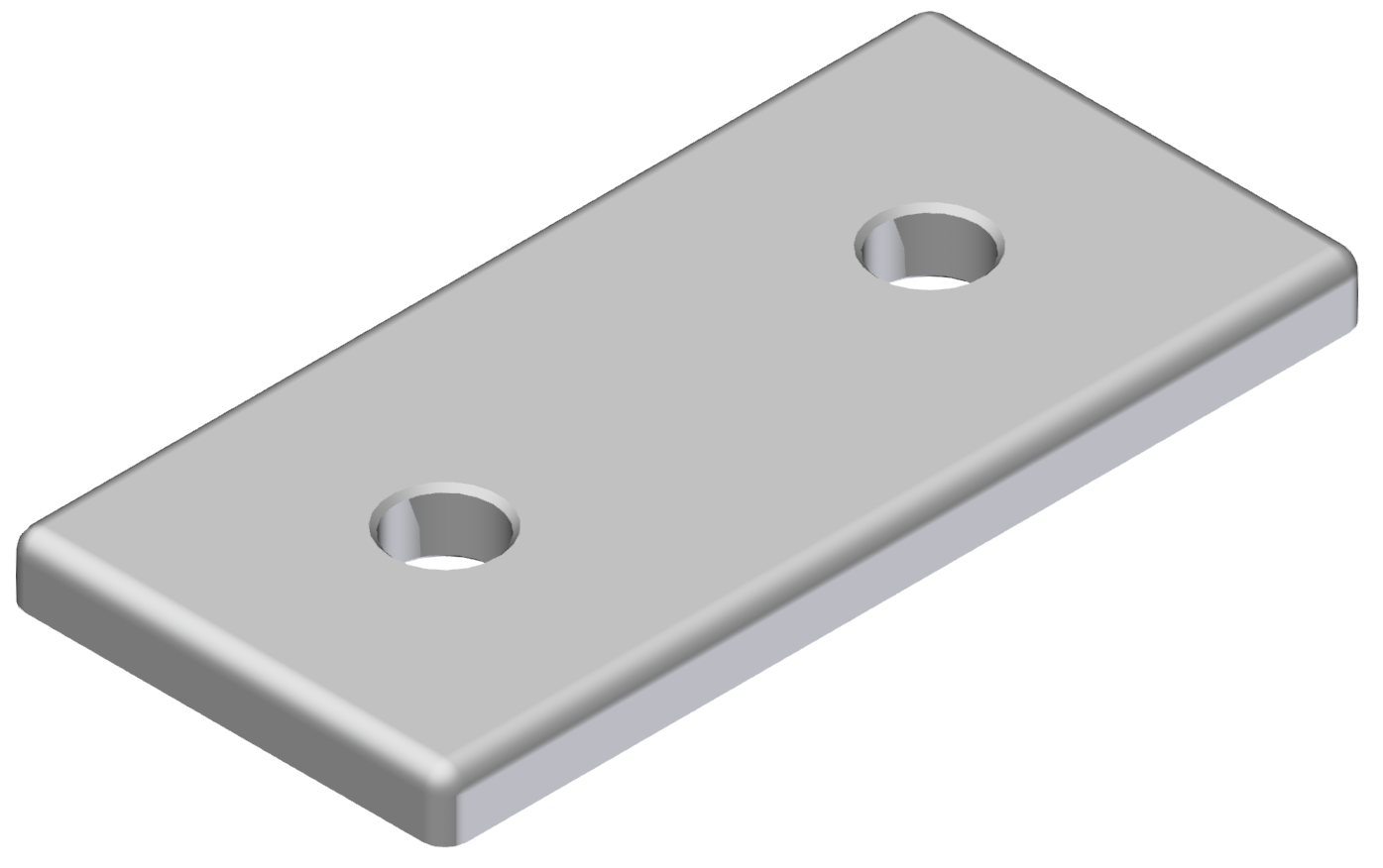 Verbinderplatte 45x90, eloxiert-10