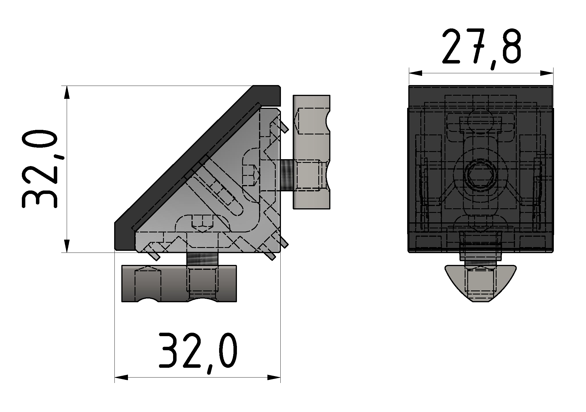 Angle Bracket  Set 830 30x30