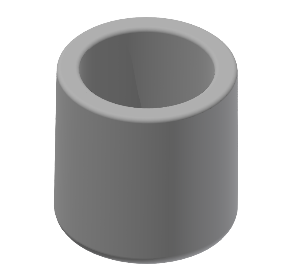 Tube End Cap D30, grey