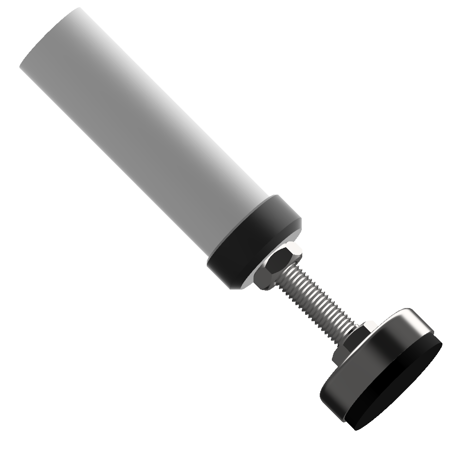 Plug-in Knuckle Foot D42 heavy, bright zinc-plated