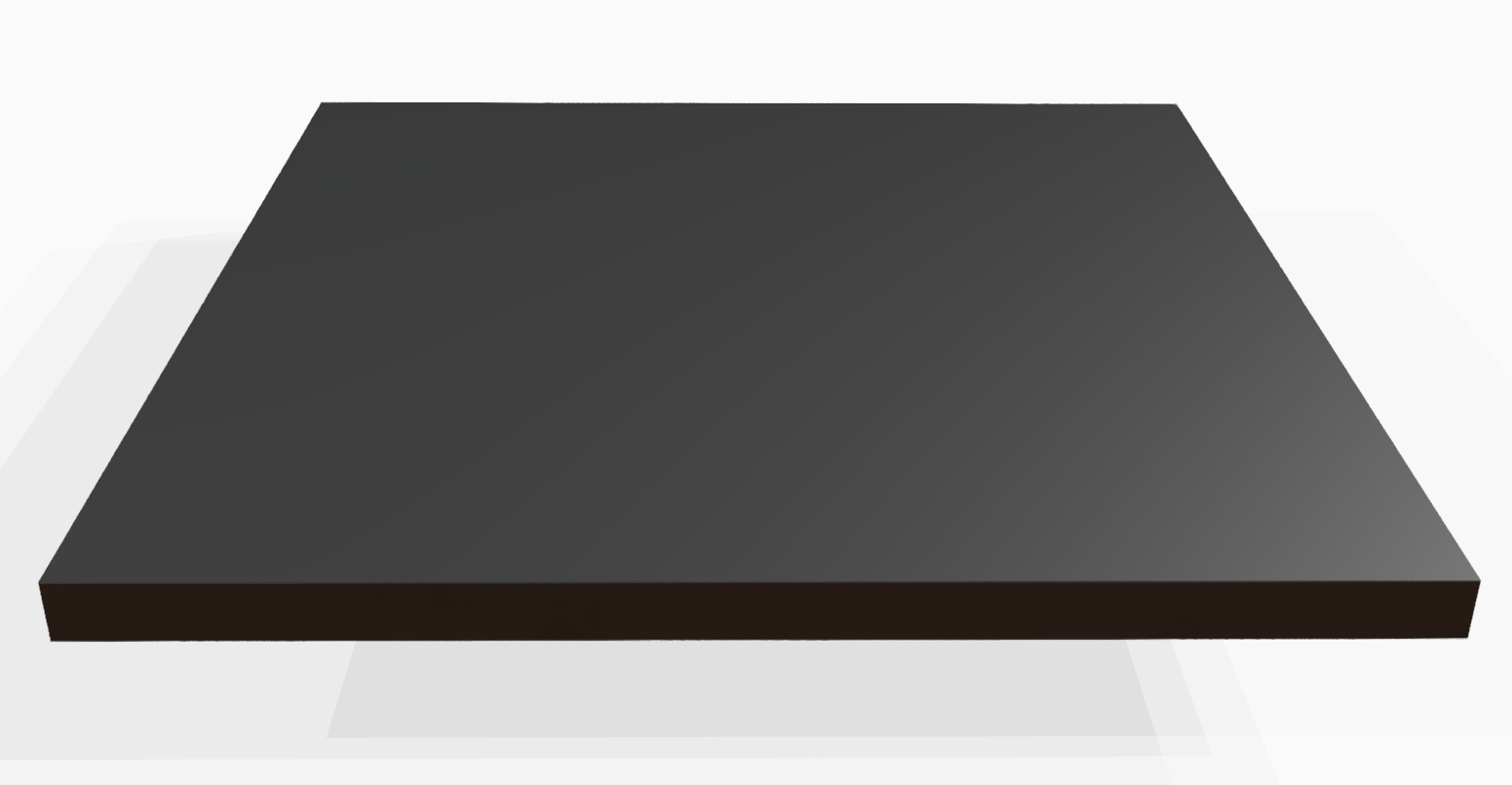 Vollkunststoff 10mm, schwarz ähnlich RAL 9017 Vollkunststoff 10mm, schwarz ähnlich RAL 9017