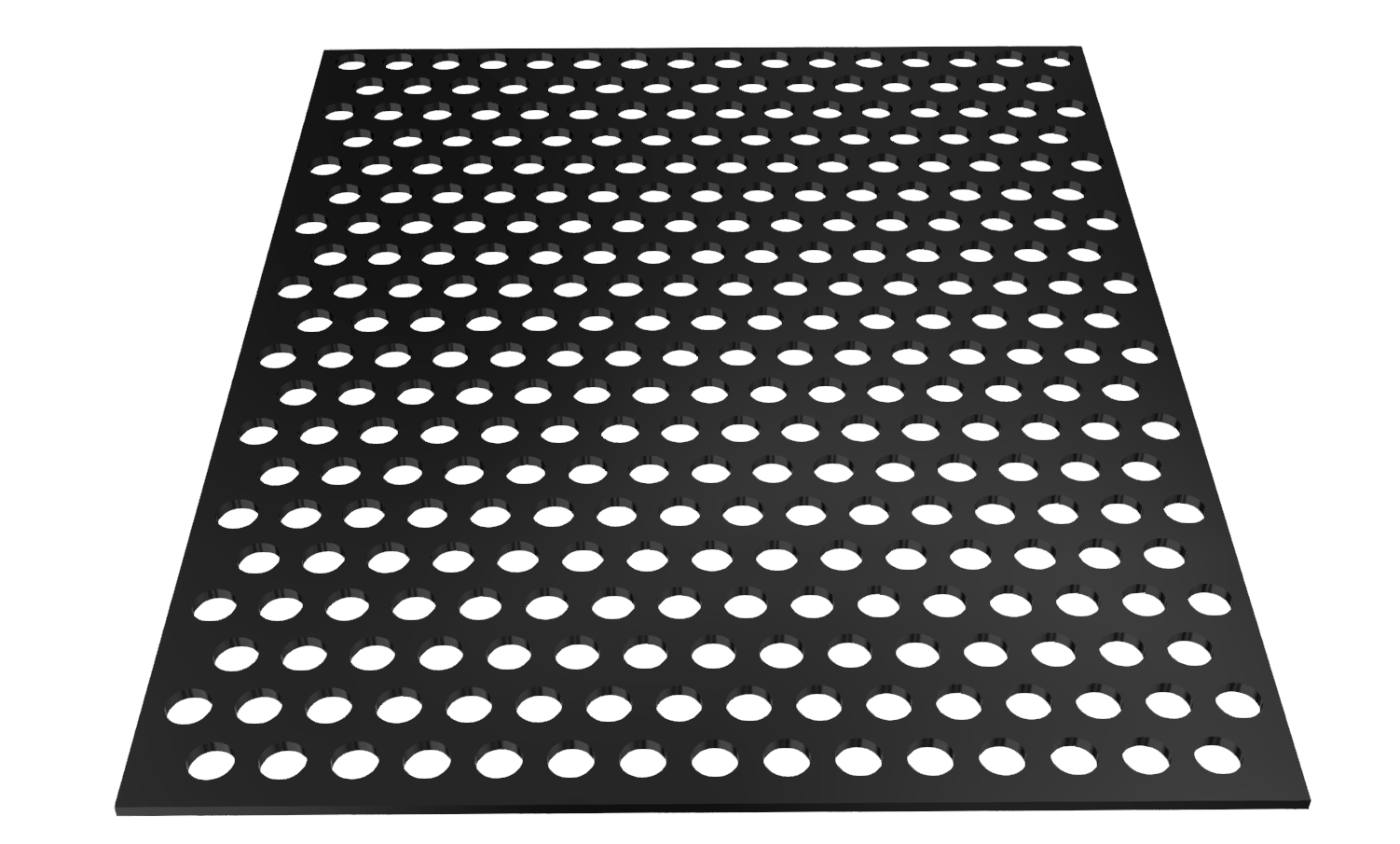 Perforated sheet AL 3 mm Rv 10-15, black