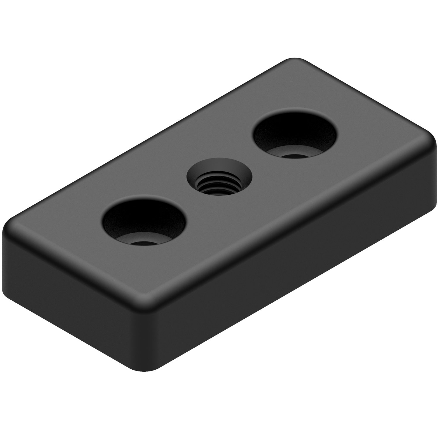 Base Plate 8 80x40, M10, black