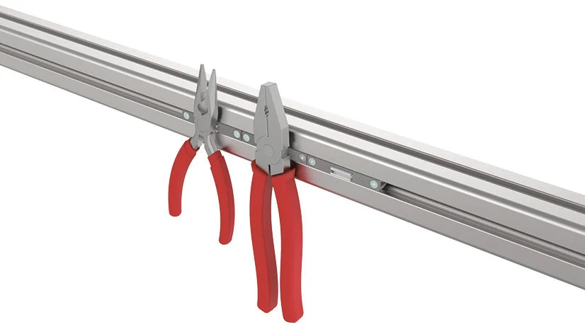 Magnethalter 8, grau ähnlich RAL 7042