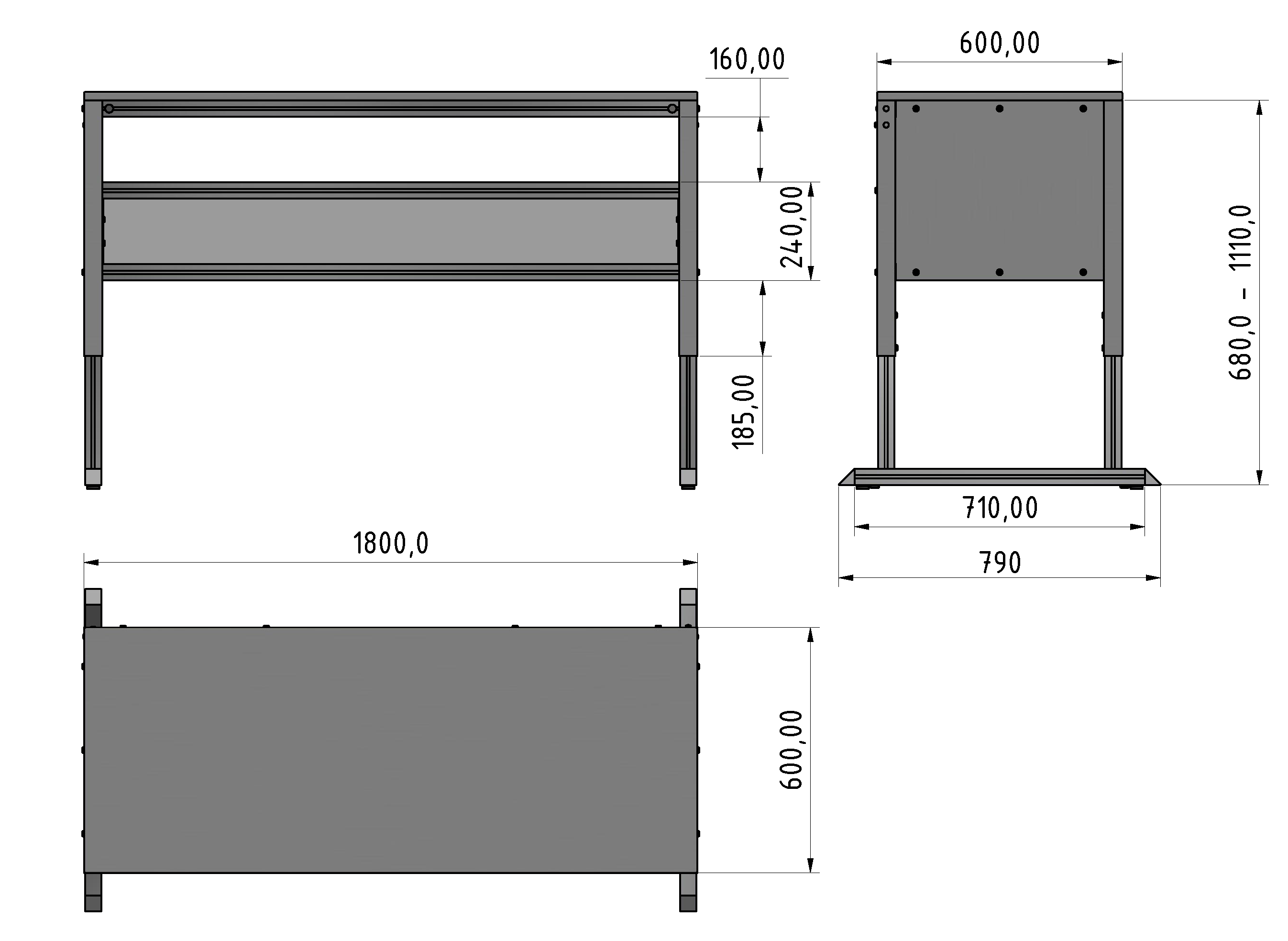 Basic Line Arbeitstisch