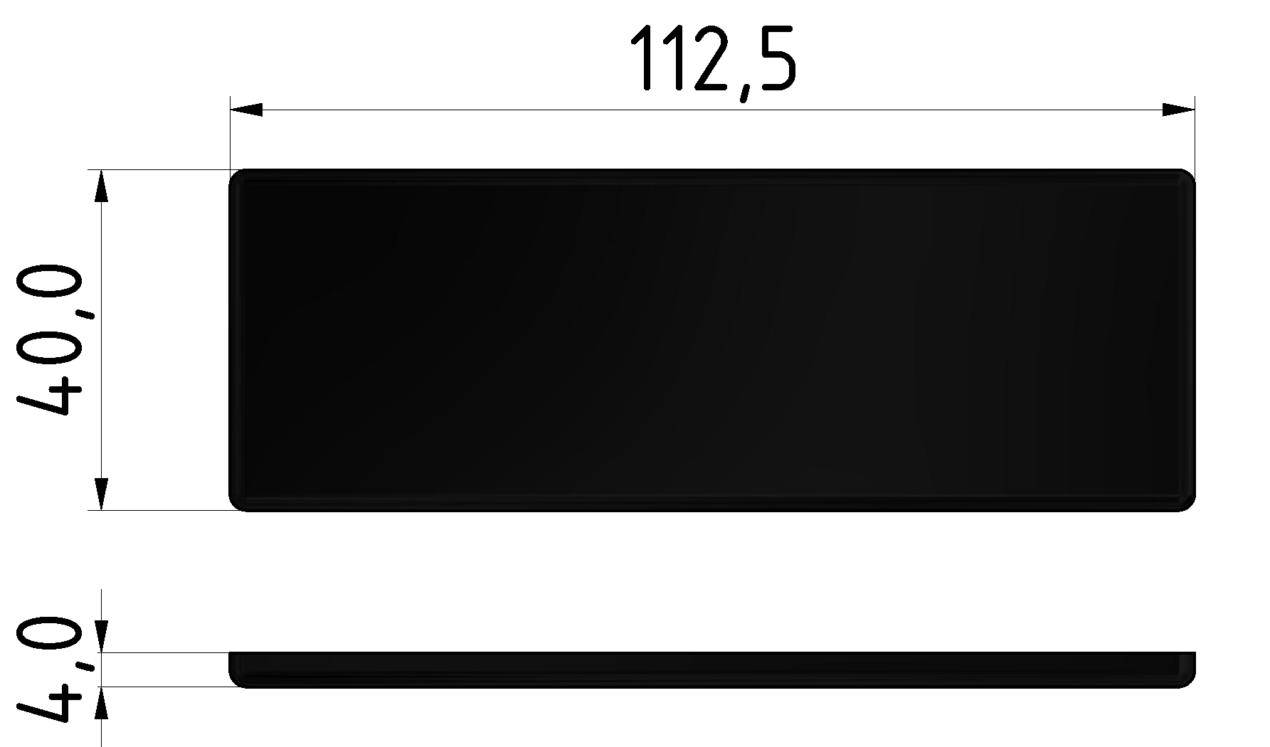 Angle-Cap 8 80x80, black