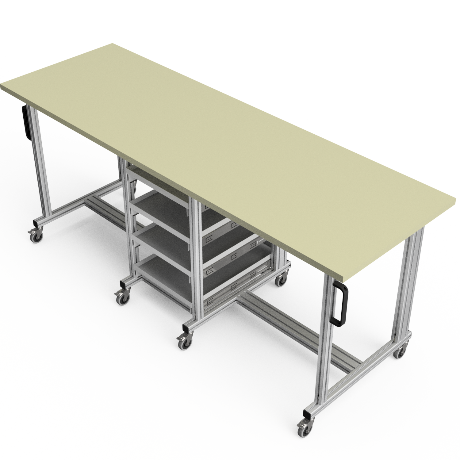 Systemtisch Pro 2200x720 mm mit Eurobehälter