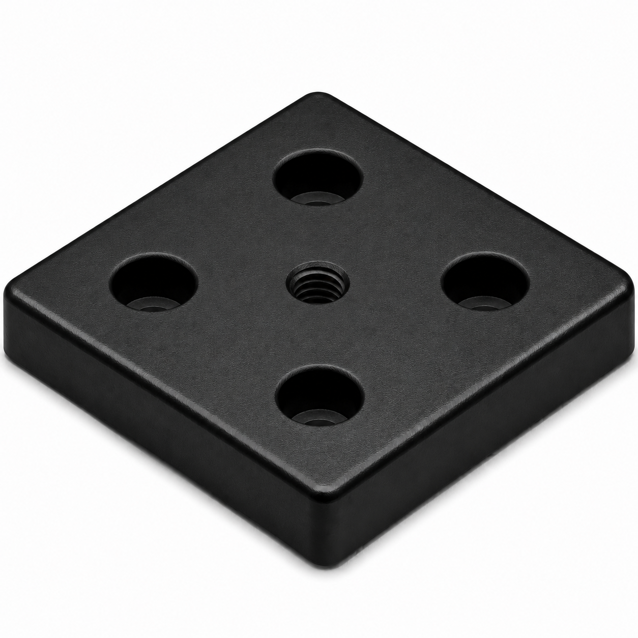 Fußplatte 8 80x80, M12, schwarz