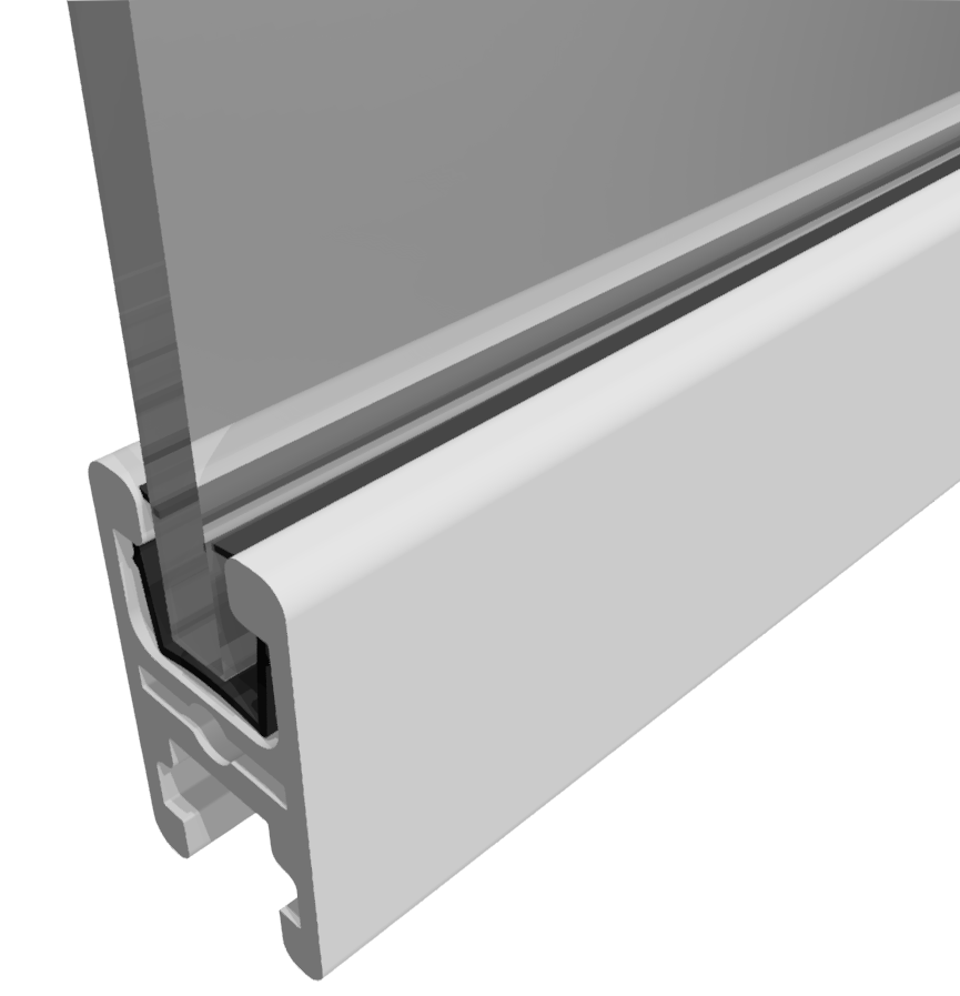 Cover Profile 10 black Clamp Profile 32x18-8