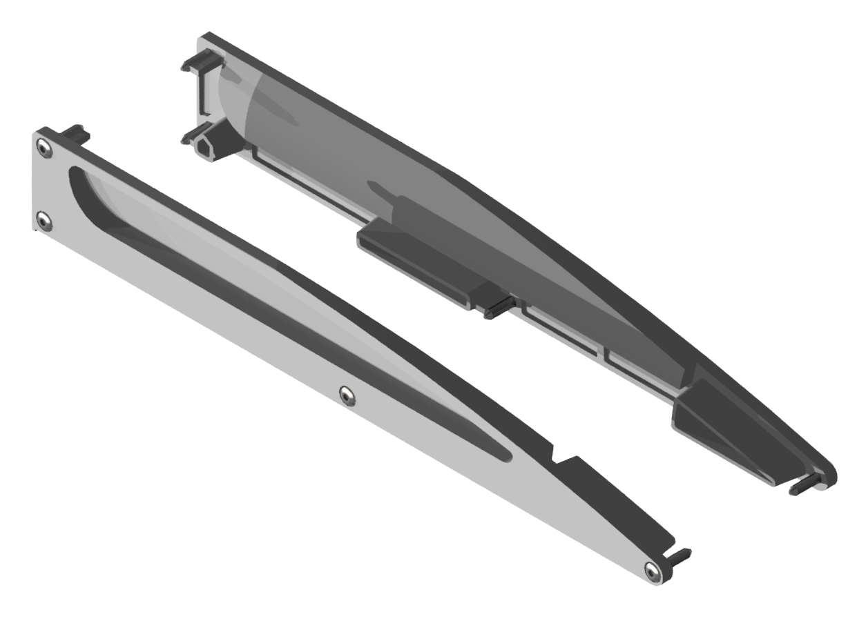 Shelf Profle-Cap Set 300, grey-8 Shelf Profle-Cap Set 300, grey-8