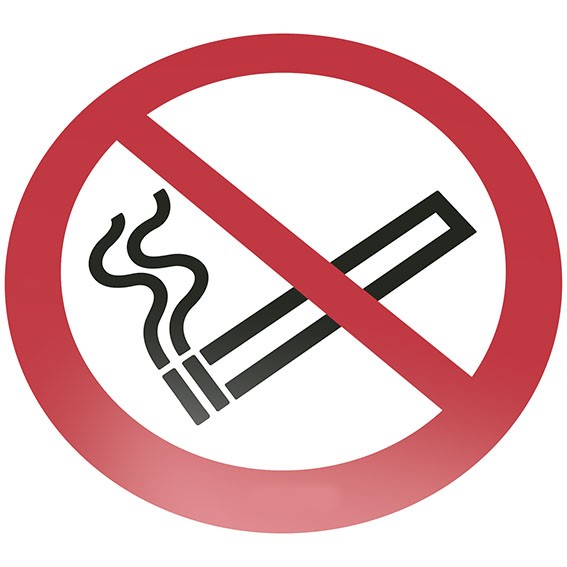 No Smoking Ground sign