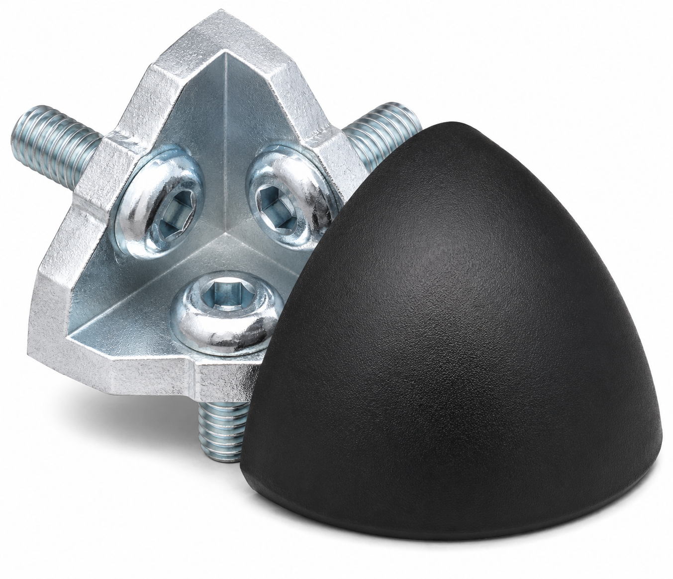 Verbindungssatz 8 R40-90°, schwarz