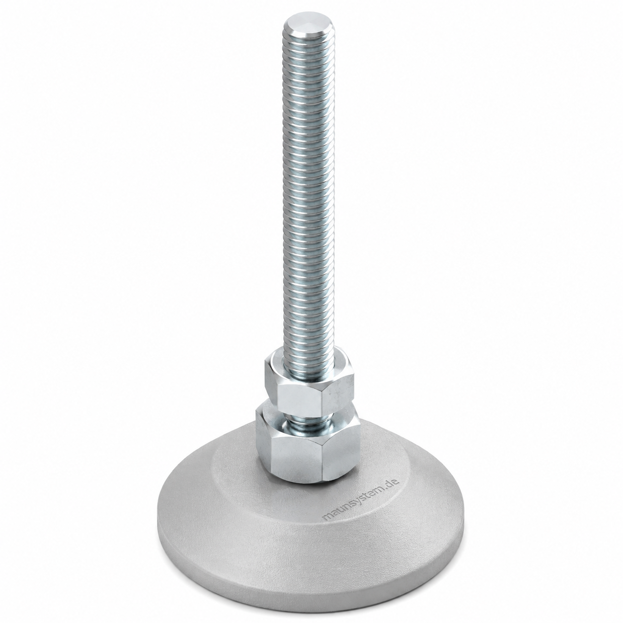 Stellfuß D80, M12x160, weißaluminium