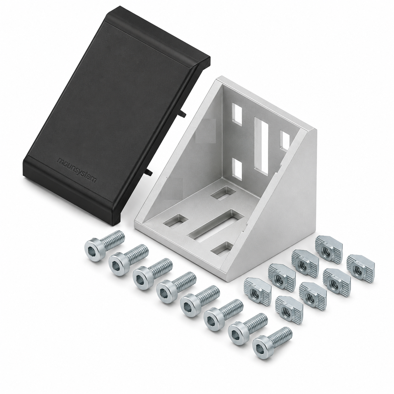 Winkelsatz 60x60, weißaluminium-8