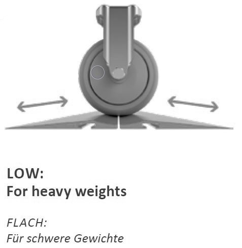 End cap for parking rail flat-flat -Set