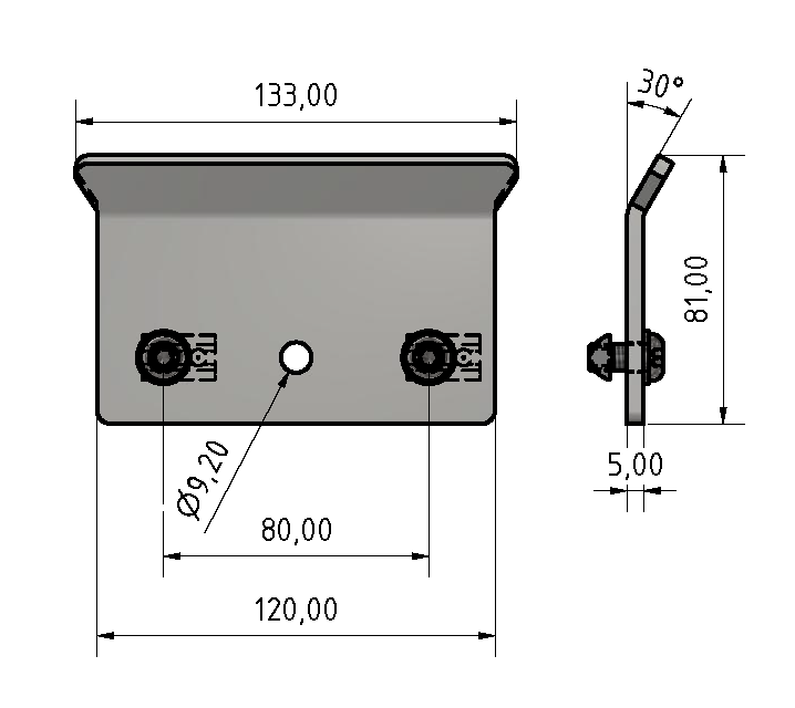 Stapelführung-Satz 120x80 30°,verzinkt-8