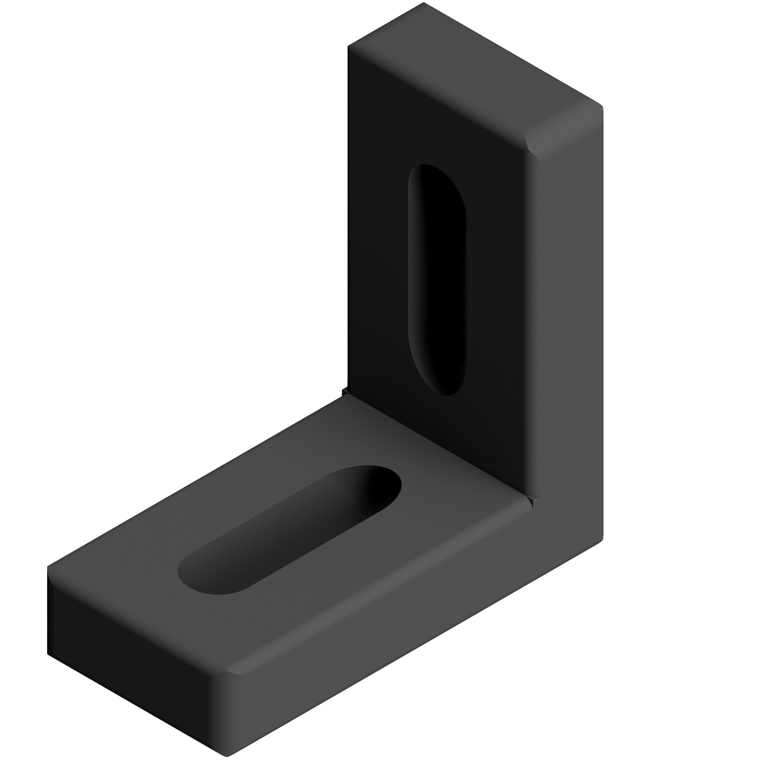 Angle Bracket 40x40x20 Zn, black