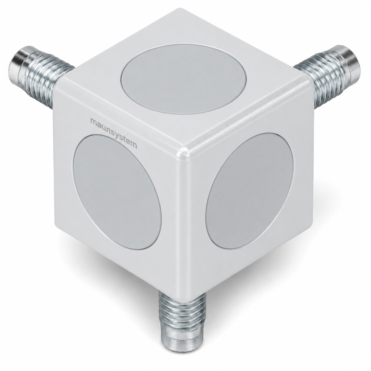 Würfelverbindersatz 3D 30, weißaluminium-8