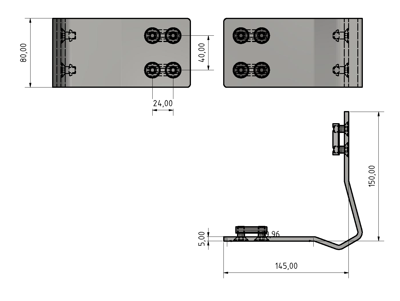 Leit-Eckschutz 8 St 160x160x80