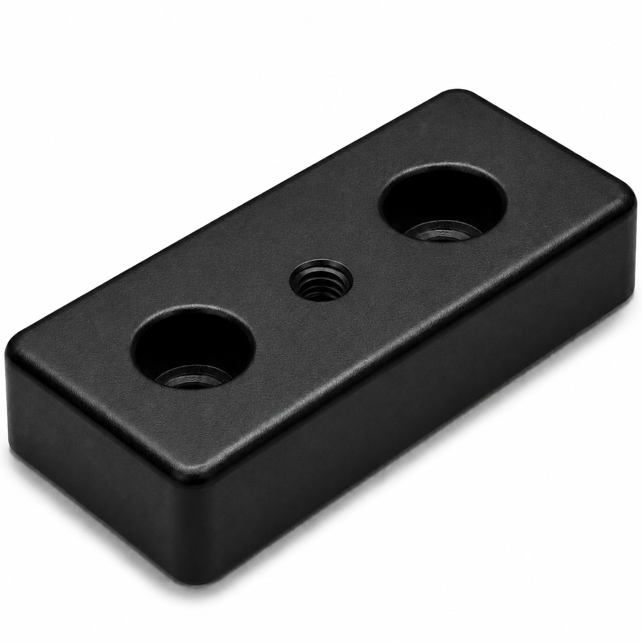 Fußplatte 8 80x40, M8, schwarz