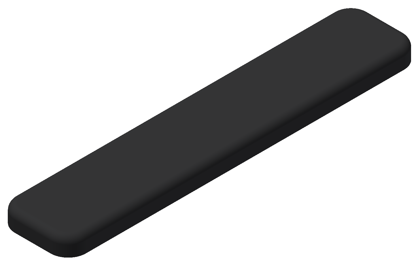 Abdeckkappe 8 80x16, schwarz Abdeckkappe 8 80x16, schwarz