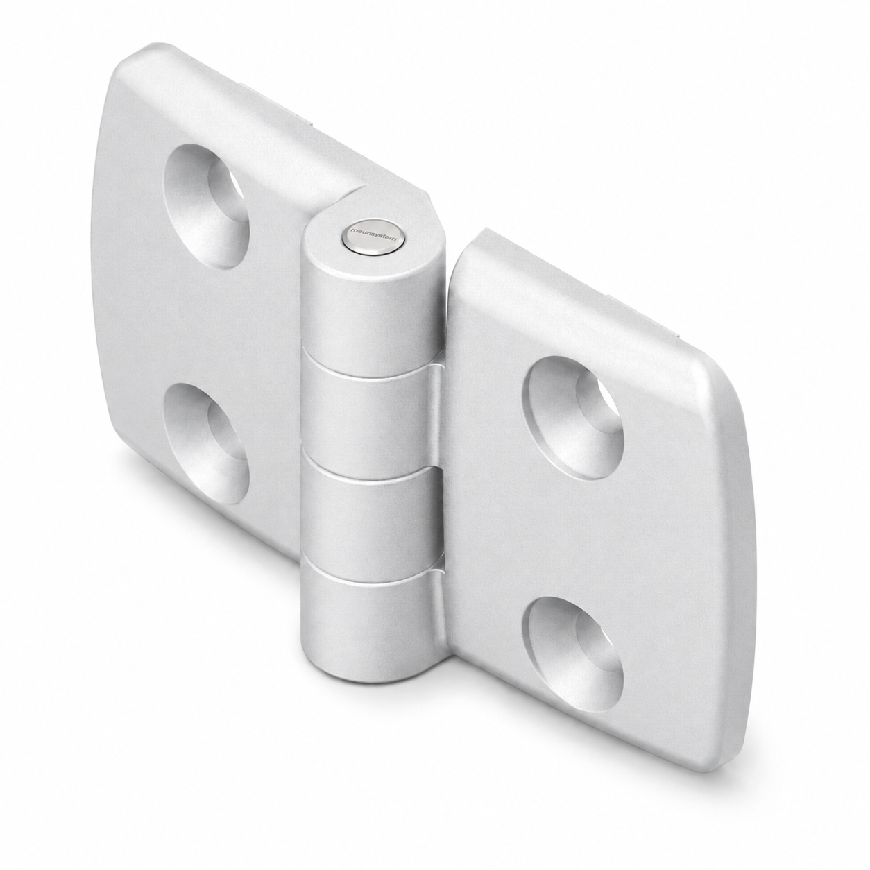 Alu Combi Hinge non detachable 45x45 Al, white aluminium-10
