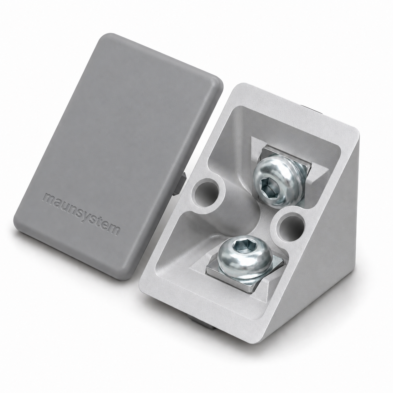 Angle Bracket  Set 8 40x40, grey