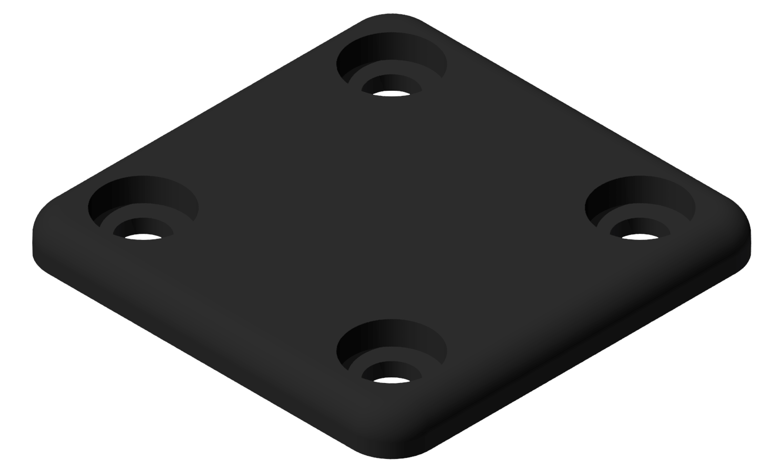 Kanal-Abdeckkappe 40x40, schwarz Kanal-Abdeckkappe 40x40, schwarz