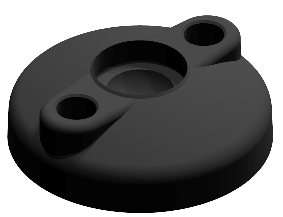 Teller A DÜ D60 ZN, schwarz