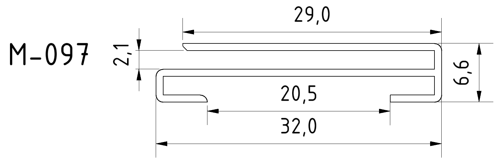 Beschriftungsfeld A, glasklar Beschriftungsfeld A, glasklar