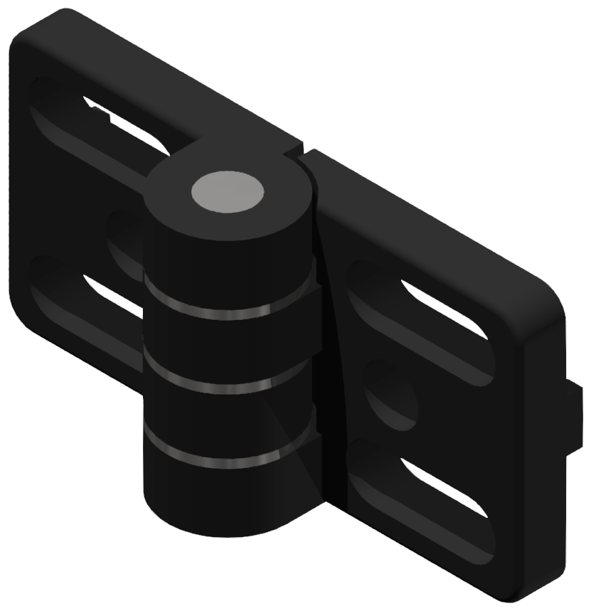 Scharnier 30 Zn, schwarz-6 Scharnier 30 Zn, schwarz-6