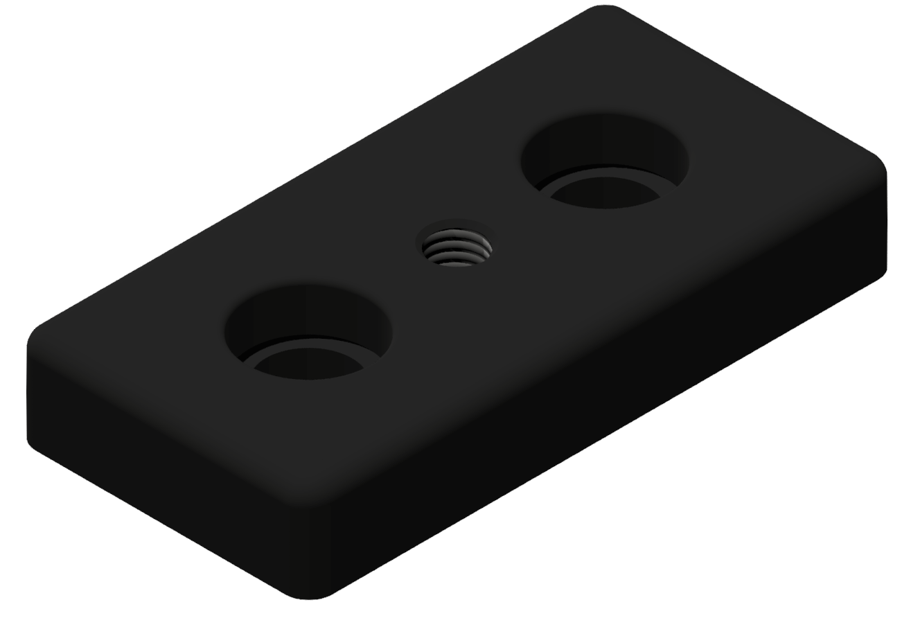 Fußplatte 50x100 M10 - 10