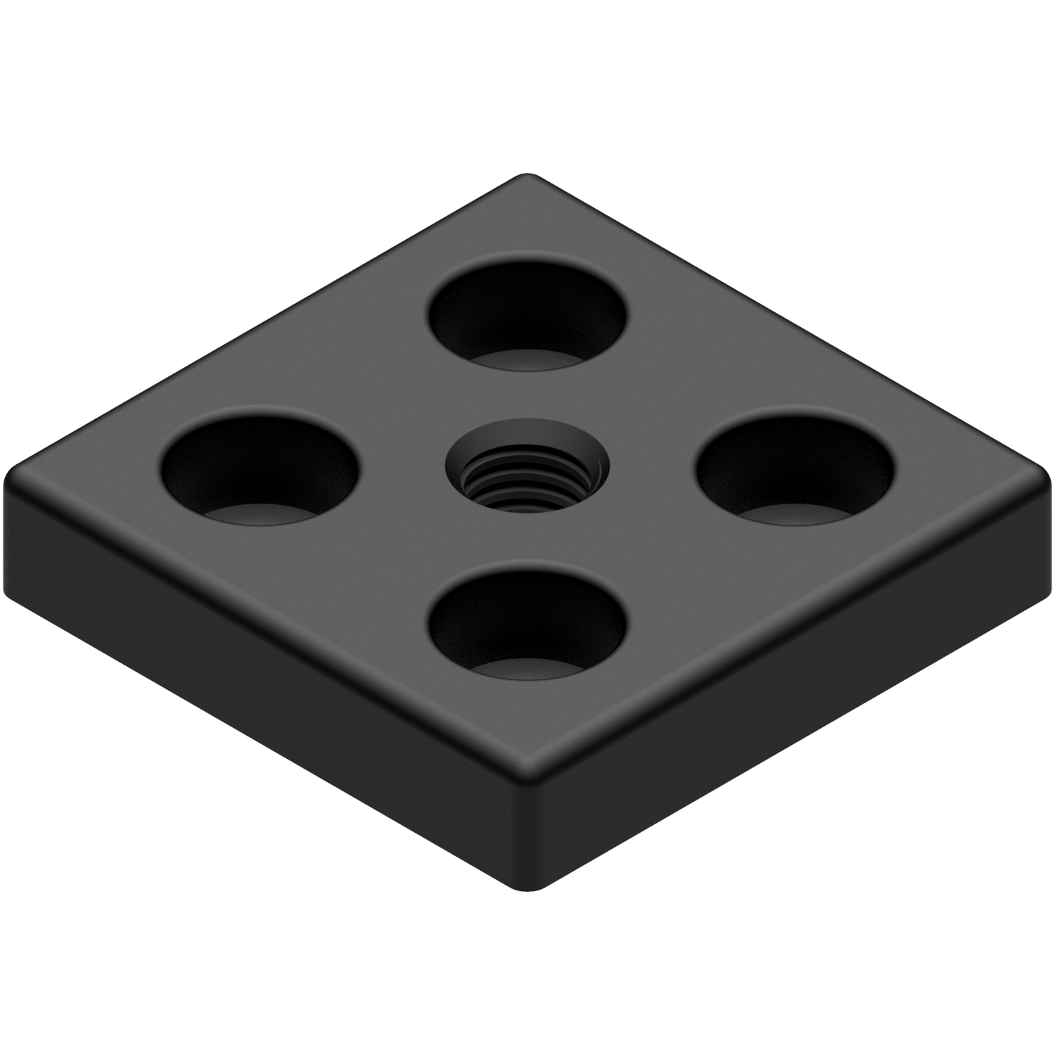 Fußplatte 830 60x60, M12, schwarz