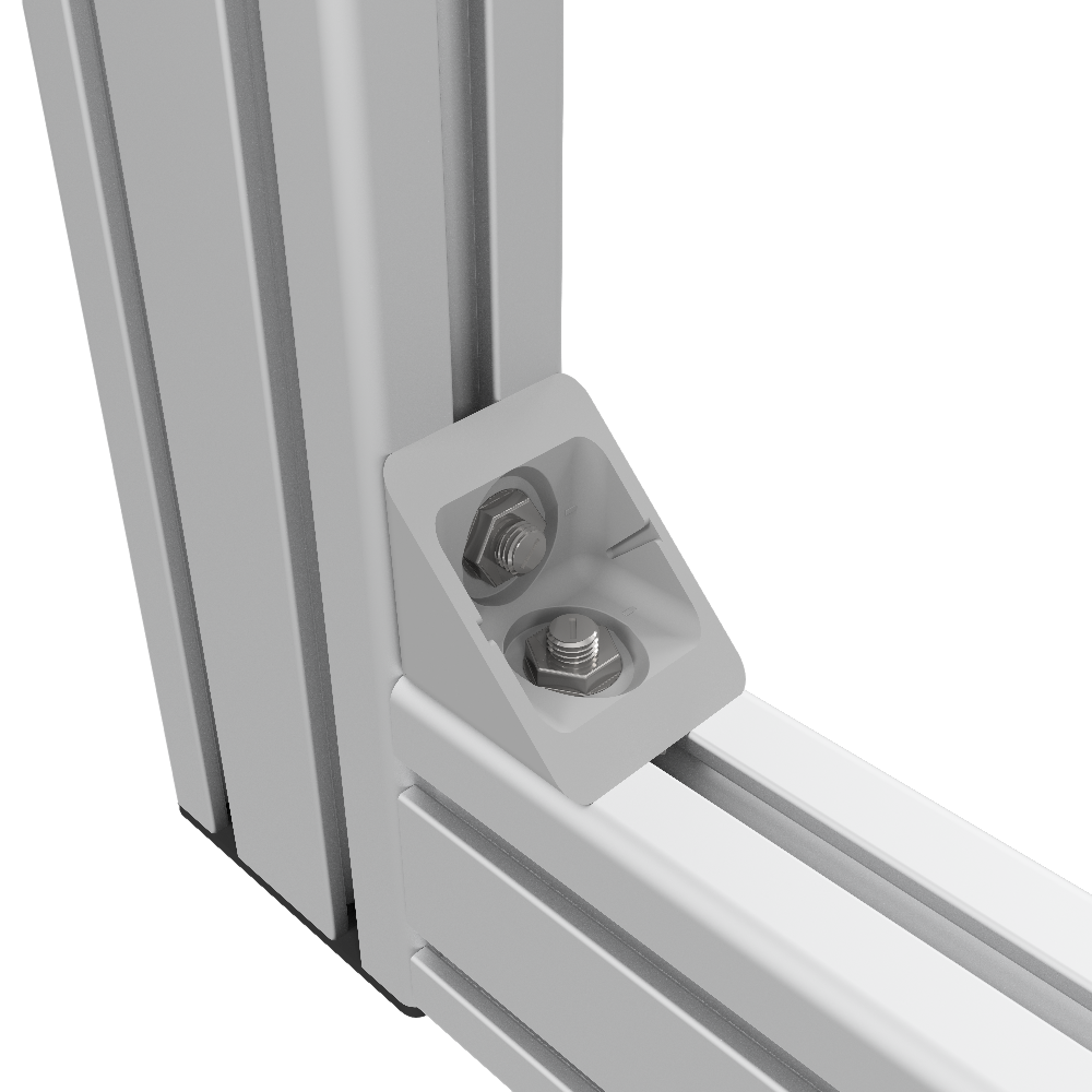 Automatik-Winkel-Abdeckkappe 8 40x40, grau